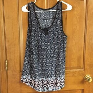 STITCH FIX Bernadine Split Neck Detail Knit Top